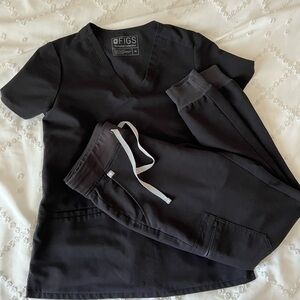 Figs Technical Collection Black Scrubs